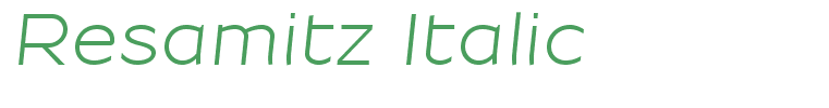 Resamitz Italic